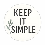 Keep IT Simple Floral Round Dot Stickers Set